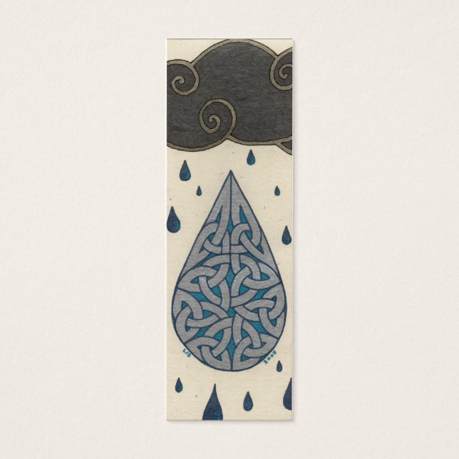 Cartes De Visite Mini-signet pluie (Devant)