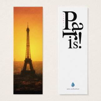Cartes De Visite Mini signet Tour Eiffel Paris