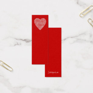 Cartes De Visite Mini signets de coeur -