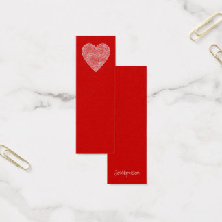 Cartes De Visite Mini Signets de coeur -