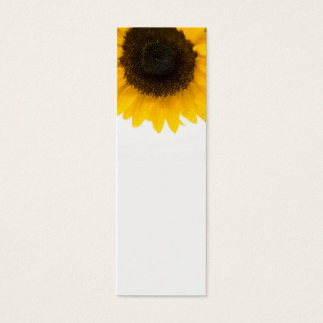 Cartes De Visite Mini Signets tournesol (Devant)