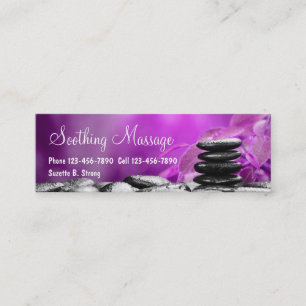 Cartes de visite miniatures pour massage magnifiqu