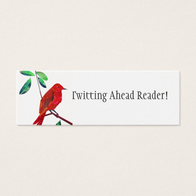 Cartes De Visite Minicarte de récompense de lecture (Devant)