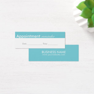 Cartes De Visite Minimal élégant de rappel de rendez-vous