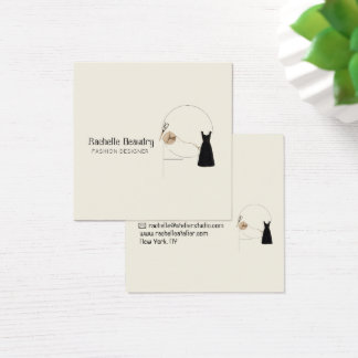 Cartes De Visite Minimalist Fashion Designer Elegant Boutique Brand