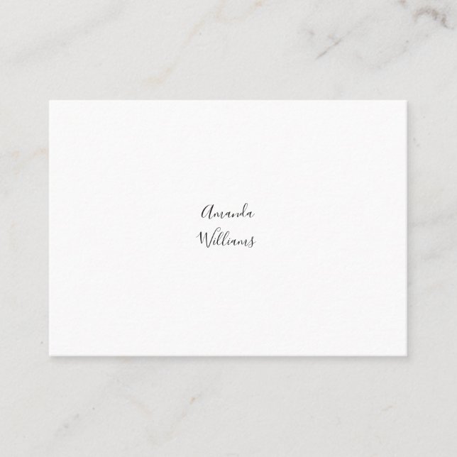 Cartes de visite minimalistes (Devant)