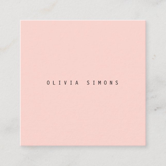 Cartes de visite minimalistes (Devant)