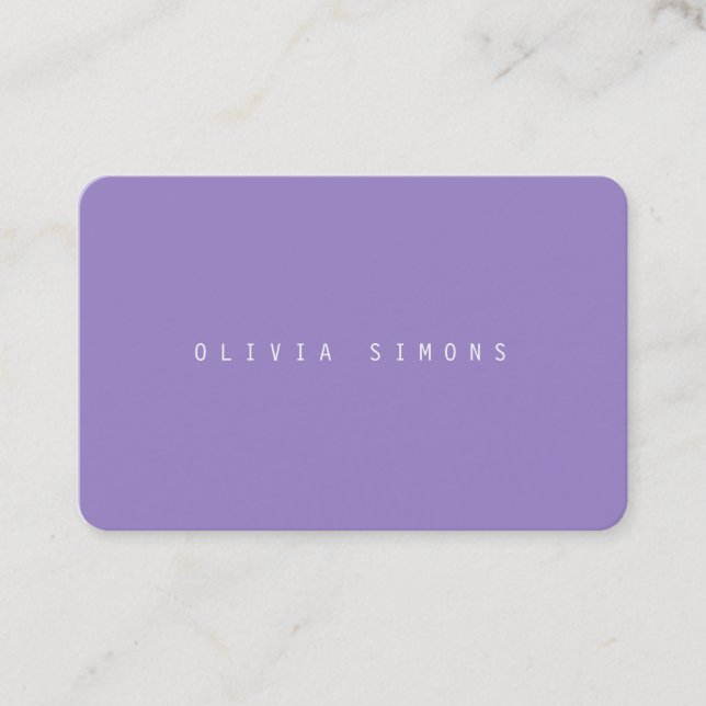 Cartes de visite minimalistes (Devant)