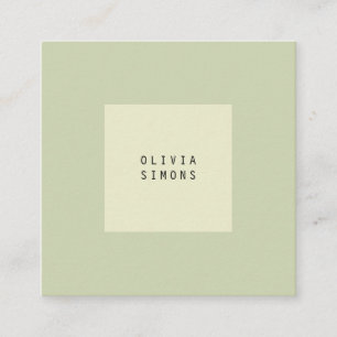 Cartes de visite minimalistes