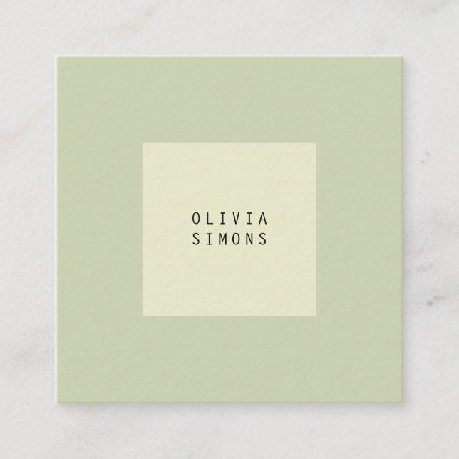 Cartes de visite minimalistes (Devant)