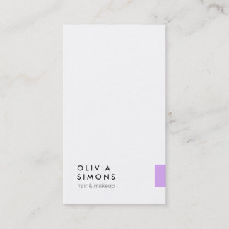 Cartes de visite minimalistes