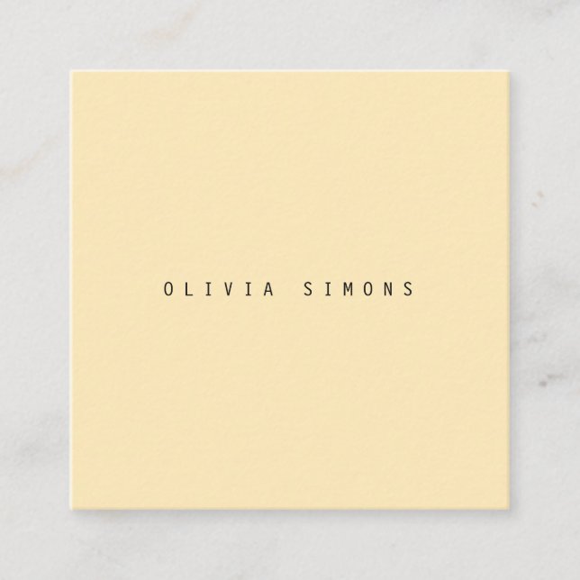Cartes de visite minimalistes (Devant)