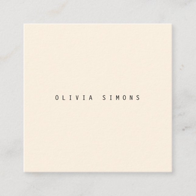 Cartes de visite minimalistes (Devant)