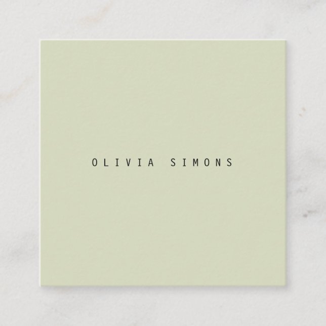 Cartes de visite minimalistes (Devant)