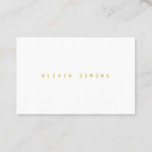 Cartes de visite minimalistes