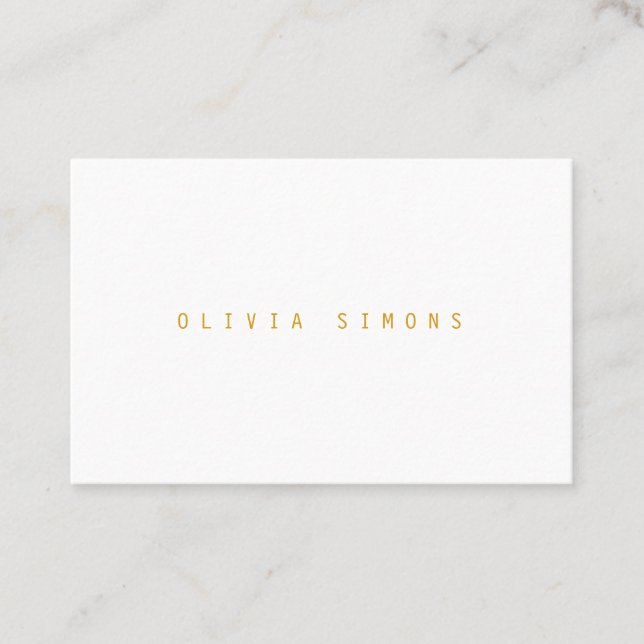 Cartes de visite minimalistes (Devant)