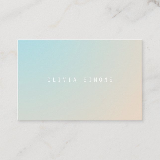 Cartes de visite minimalistes (Devant)