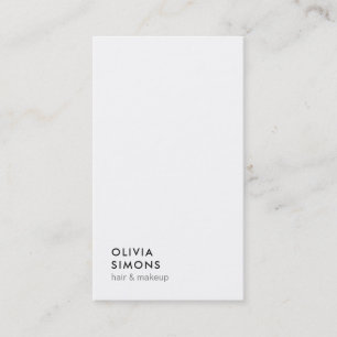 Cartes de visite minimalistes