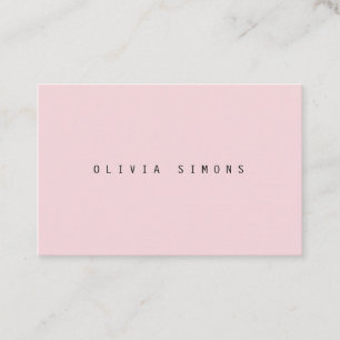 Cartes de visite minimalistes