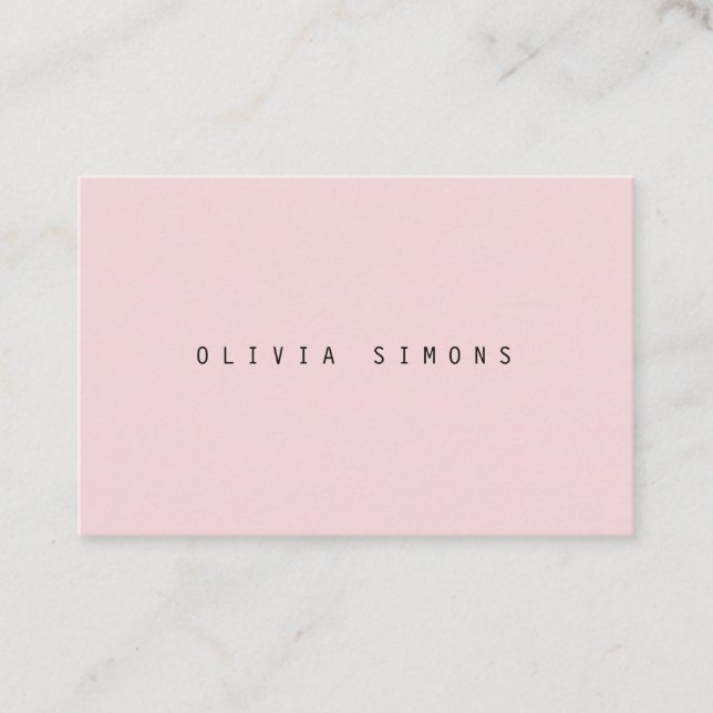 Cartes de visite minimalistes (Devant)