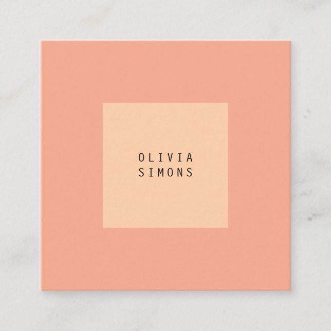 Cartes de visite minimalistes (Devant)