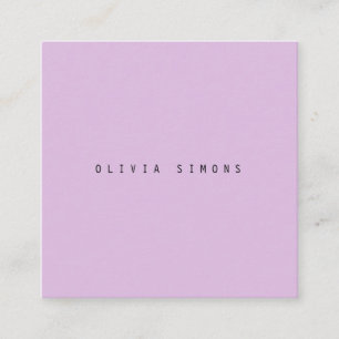 Cartes de visite minimalistes