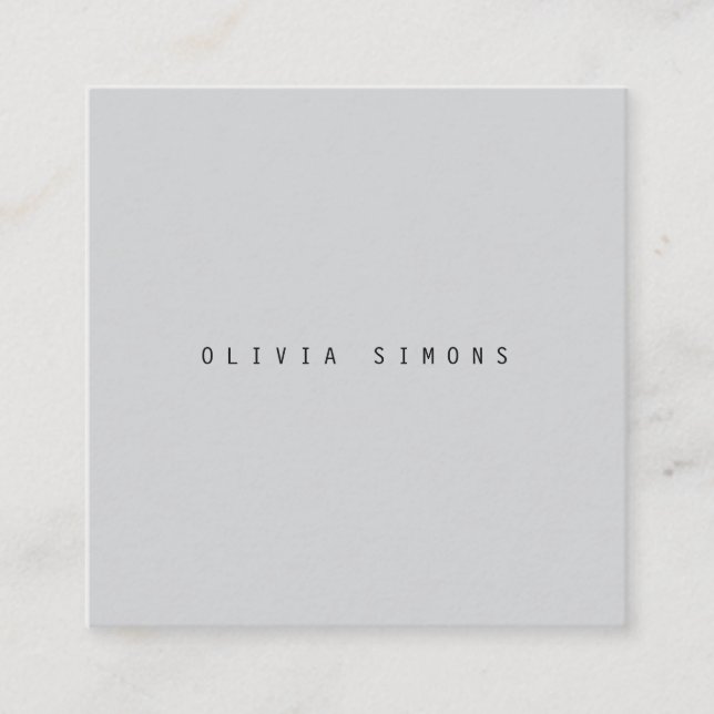 Cartes de visite minimalistes (Devant)