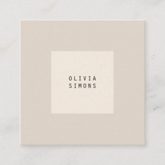 Cartes de visite minimalistes