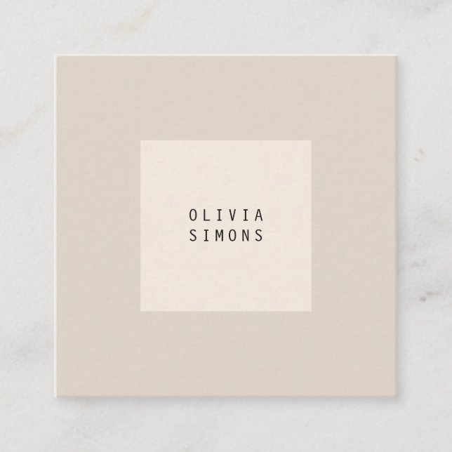 Cartes de visite minimalistes (Devant)