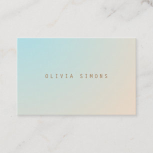 Cartes de visite minimalistes