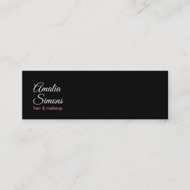 Cartes de visite minimalistes blanches (Devant)