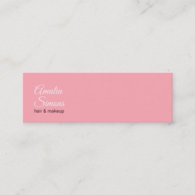 Cartes de visite minimalistes blanches (Devant)