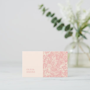 Cartes de visite minimalistes dans le style floral