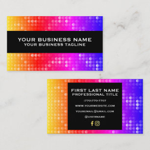 Cartes de visite minimalistes de luxe