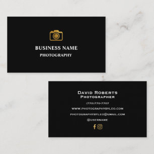 Cartes de visite minimalistes de luxe