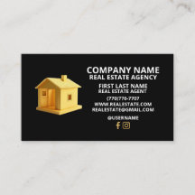 Cartes de visite minimalistes de luxe