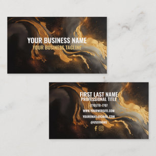 Cartes de visite minimalistes de luxe