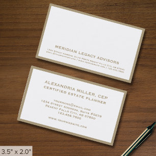 Cartes de visite minimalistes d'entreprise avec fr