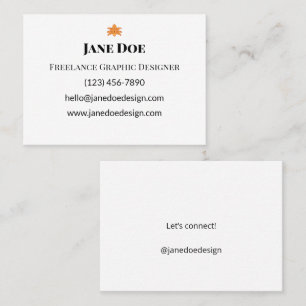 Cartes de visite minimalistes   Identité de marque