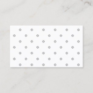 Cartes de Visite Minimalistes Marque Moderne de