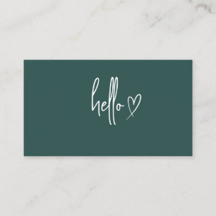 Cartes de visite minimalistes modernes, Bohème Min