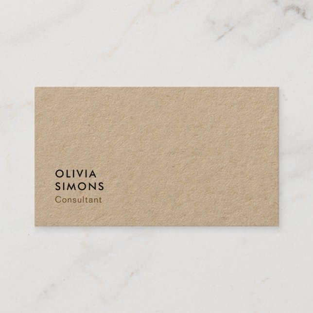 Cartes de visite minimalistes noirs (Devant)