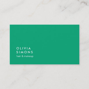 Cartes de visite minimalistes Turquoise