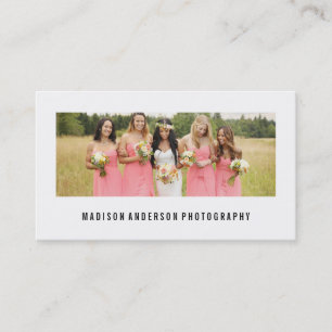 Cartes de visite minimaux de photographie du