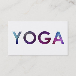 Cartes de visite minimaux et simples de yoga de