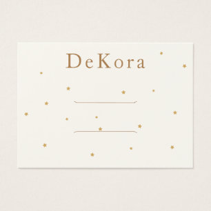 Cartes De Visite Minuscule Gold Stars Clip Barrette Display Card