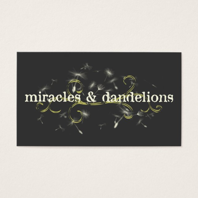 Cartes De Visite miracles et pandelions (Devant)