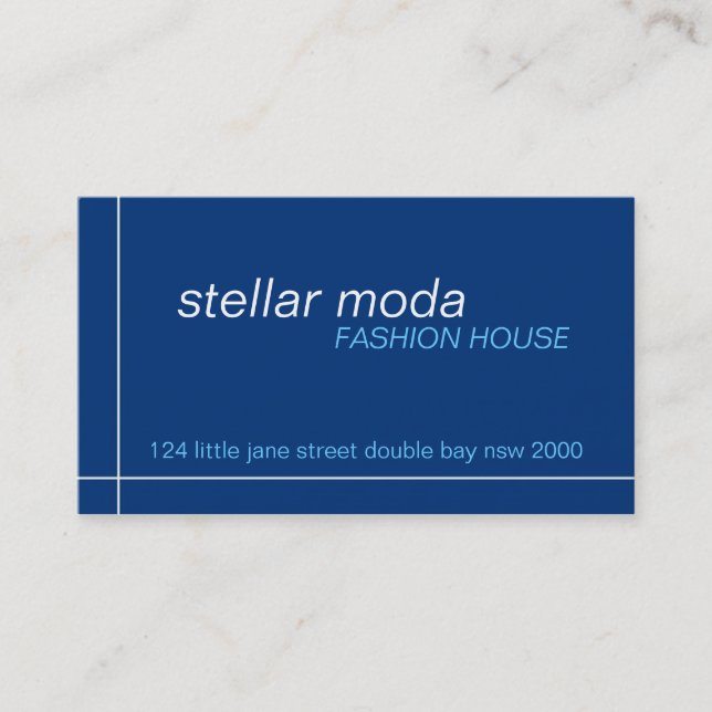 cartes de visite > moda stellaire [marine+bleu] (Devant)