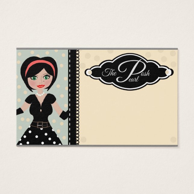 Cartes De Visite Mode/Couture/Posh (Devant)
