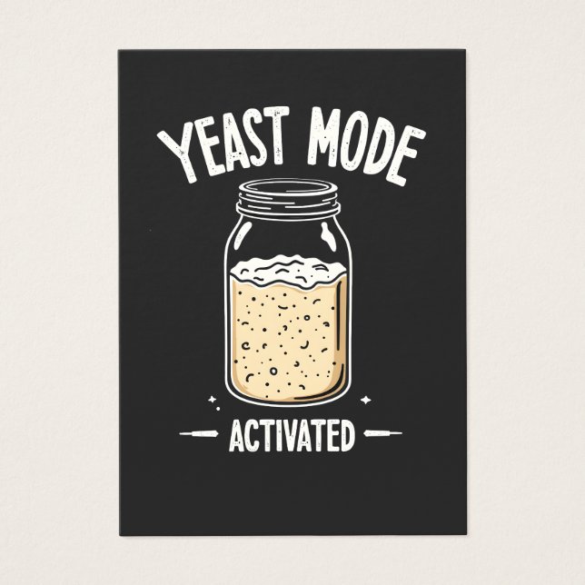 Cartes De Visite Mode levure Activé Chef Cuisine de cuisson (Devant)